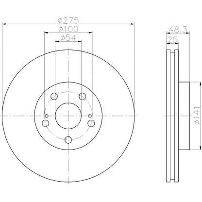 Photo Brake Disc PAGID 50375