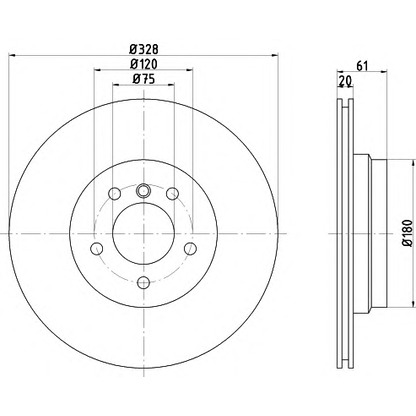 Photo Brake Disc PAGID 50435