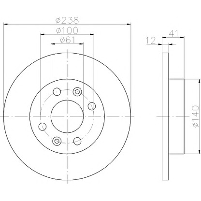 Photo Brake Disc PAGID 52803