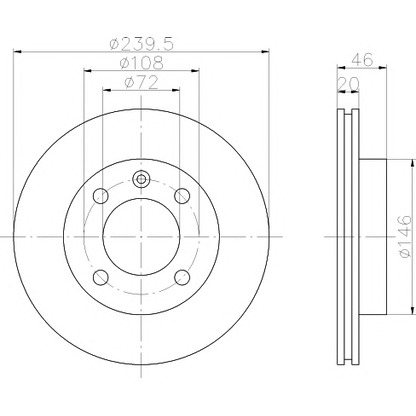 Photo Brake Disc PAGID 51014