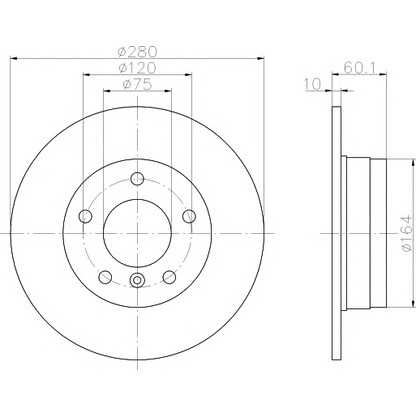 Photo Brake Disc PAGID 50413