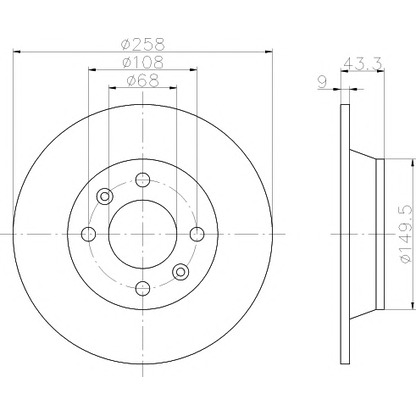 Photo Brake Disc PAGID 53005