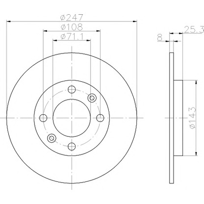 Photo Brake Disc PAGID 50610