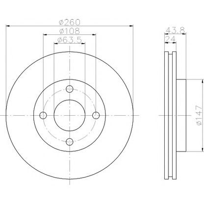 Photo Brake Disc PAGID 51030