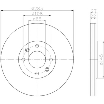 Photo Brake Disc PAGID 50622