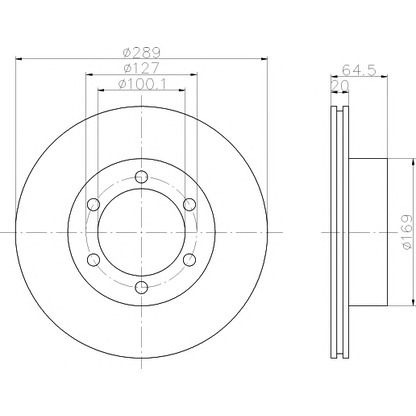 Photo Brake Disc PAGID 53621