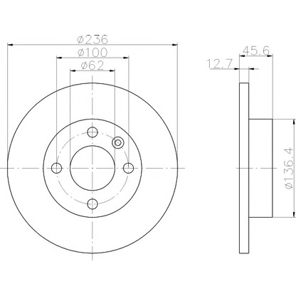 Photo Brake Disc PAGID 53203