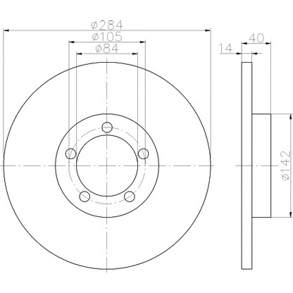 Photo Brake Disc PAGID 54710