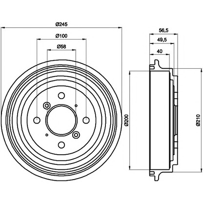 Photo Brake Drum PAGID 61263