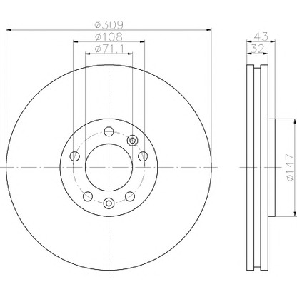 Photo Brake Disc PAGID 50368