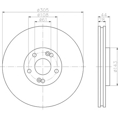 Photo Brake Disc PAGID 50372