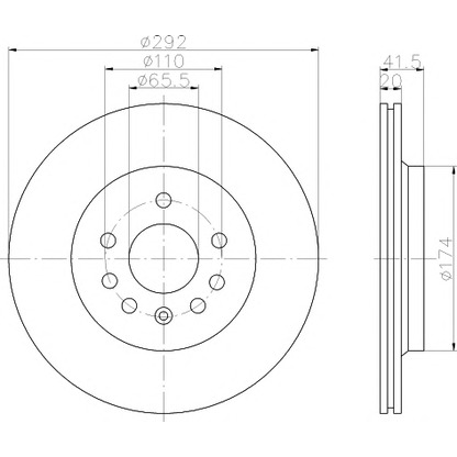 Photo Brake Disc PAGID 54184