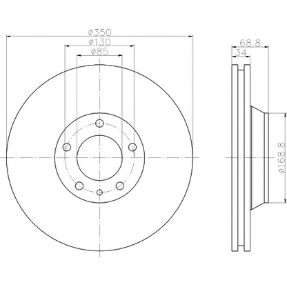 Photo Brake Disc PAGID 54217