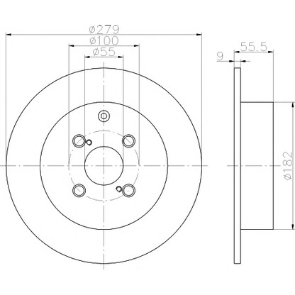 Photo Brake Disc PAGID 54263