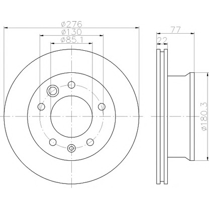 Photo Brake Disc PAGID 54315