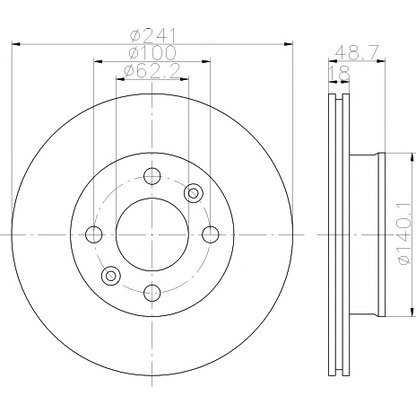 Photo Brake Disc PAGID 54471