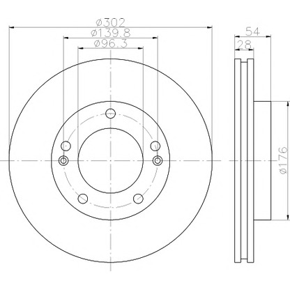 Photo Brake Disc PAGID 54473