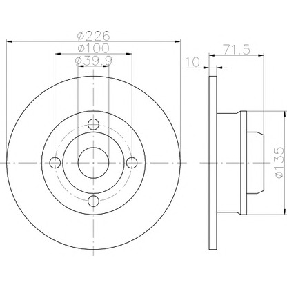 Photo Brake Disc PAGID 54542