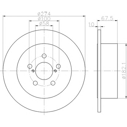 Photo Brake Disc PAGID 54678