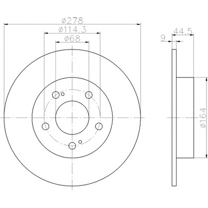 Photo Brake Disc PAGID 54131