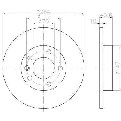 Photo Brake Disc PAGID 54864