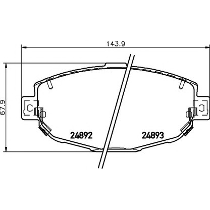 Photo Brake Pad Set, disc brake PAGID T1979