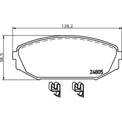 Photo Brake Pad Set, disc brake PAGID T1873