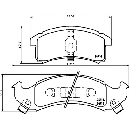 Photo Brake Pad Set, disc brake PAGID T1811