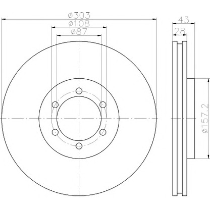 Photo Brake Disc PAGID 54800