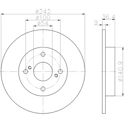 Photo Brake Disc PAGID 54813