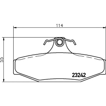 Photo Brake Pad Set, disc brake PAGID T1980