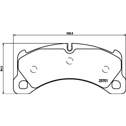 Photo Brake Pad Set, disc brake PAGID T2342