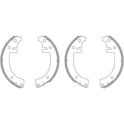 Photo Brake Shoe Set PAGID Q0185