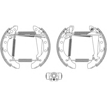 Photo Brake Shoe Set PAGID R0240