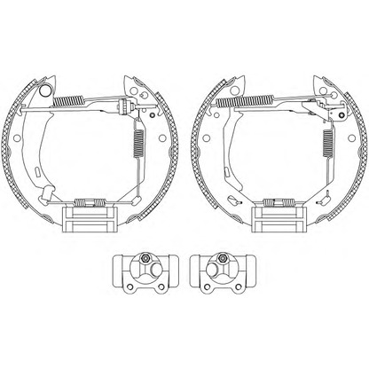 Photo Brake Shoe Set PAGID R0170