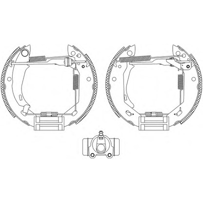 Photo Brake Shoe Set PAGID R0625