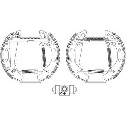 Photo Brake Shoe Set PAGID R1280