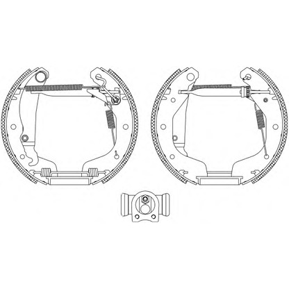 Photo Brake Shoe Set PAGID R0615