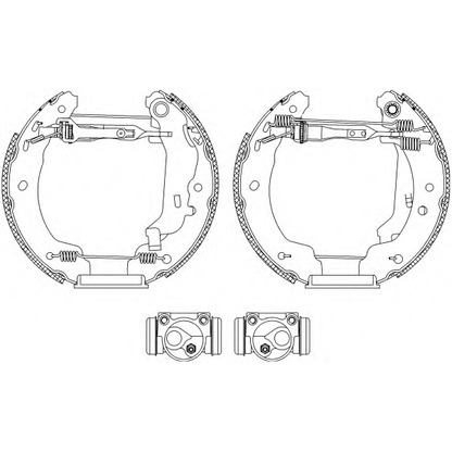 Photo Brake Shoe Set PAGID R0490