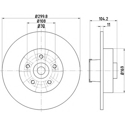 Photo Brake Disc PAGID 55529