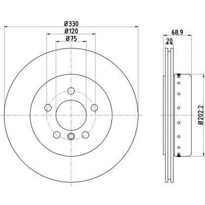 Photo Brake Disc PAGID 65130