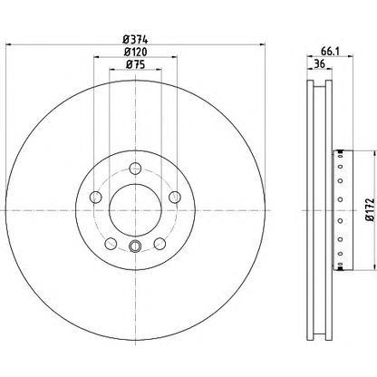 Photo Brake Disc PAGID 65133