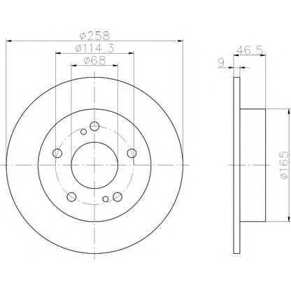 Photo Brake Disc PAGID 52338