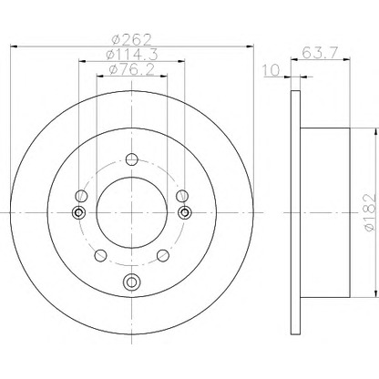 Photo Brake Disc PAGID 55260