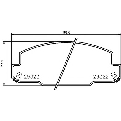 Photo Brake Pad Set, disc brake PAGID T2180