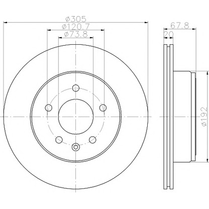 Photo Brake Disc PAGID 54393