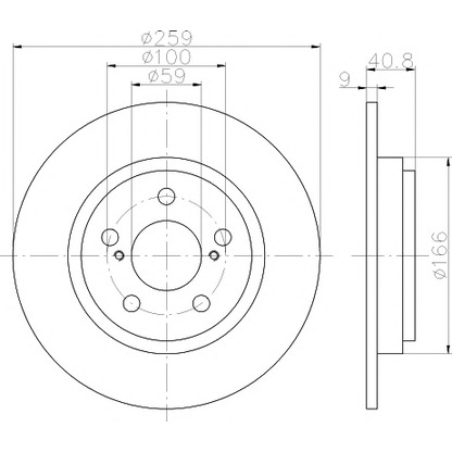 Photo Brake Disc PAGID 54998