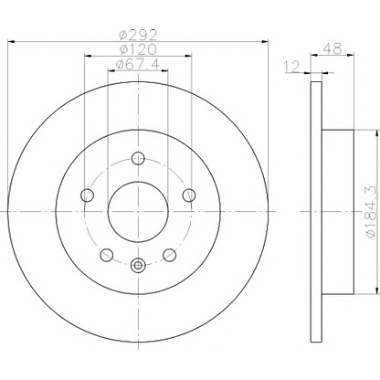 Photo Brake Disc PAGID 55229