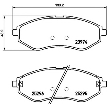 Photo Brake Pad Set, disc brake PAGID T3137