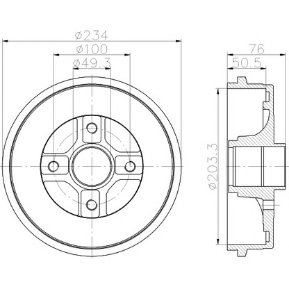 Photo Brake Drum PAGID 61341